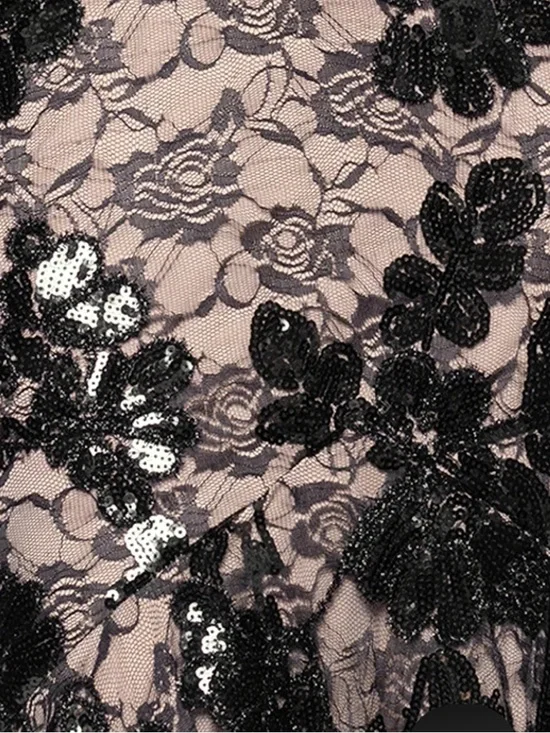 BLONDIE NITES DEBBIE" LONG SEQUIN CORSET TRUMPET GOWN SIZE 1 NWT - Picture 5 of 14